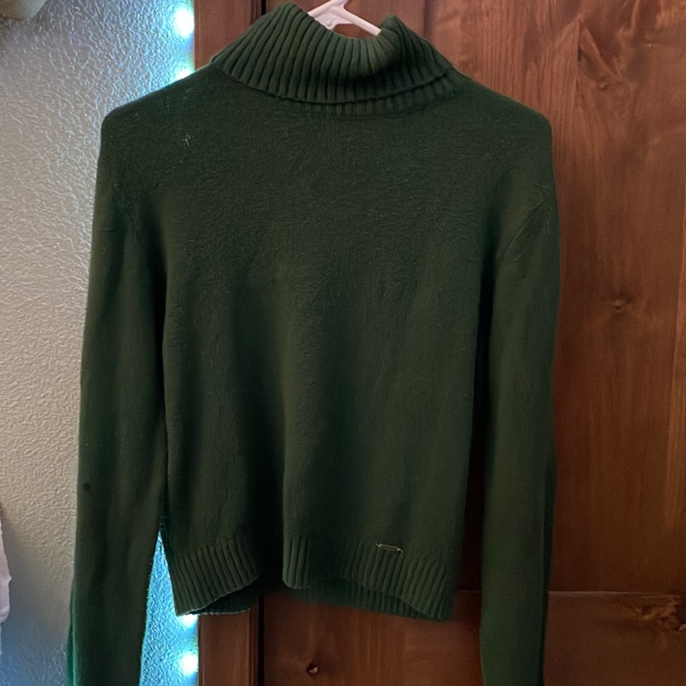 Hollister Dark Green Long Sleeve Turtleneck
